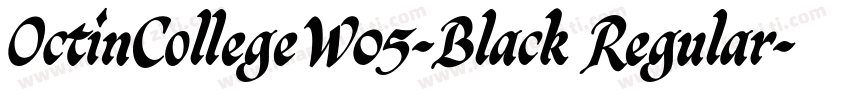 OctinCollegeW05-Black Regular字体转换